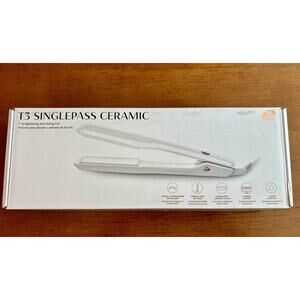 T3 SinglePass 1" Ceramic Professional Straightening & Styling Iron New Refurb.